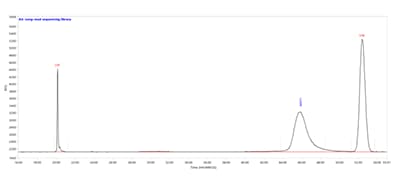 Long-read sequencing library separated using the HS Large Fragment 50 kb kit