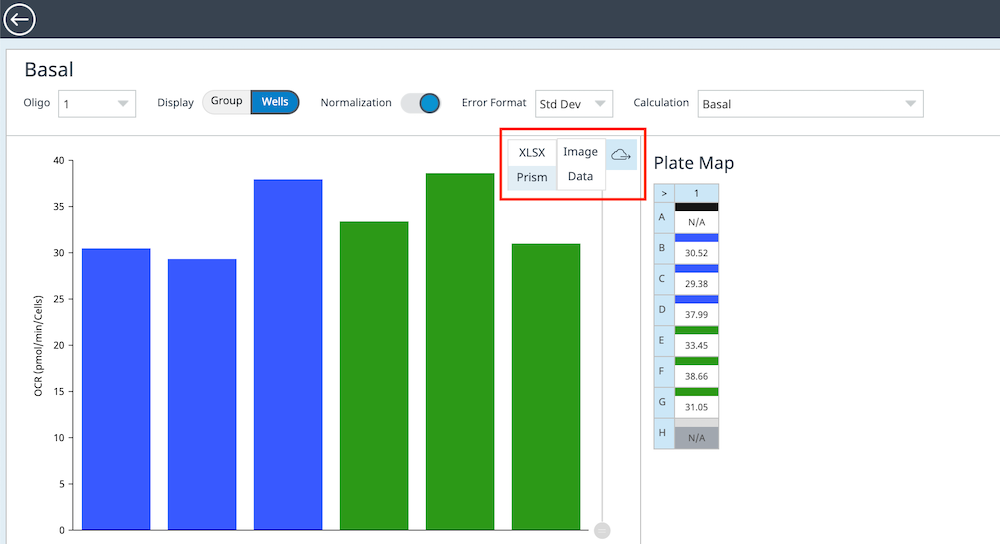 Widget export individual