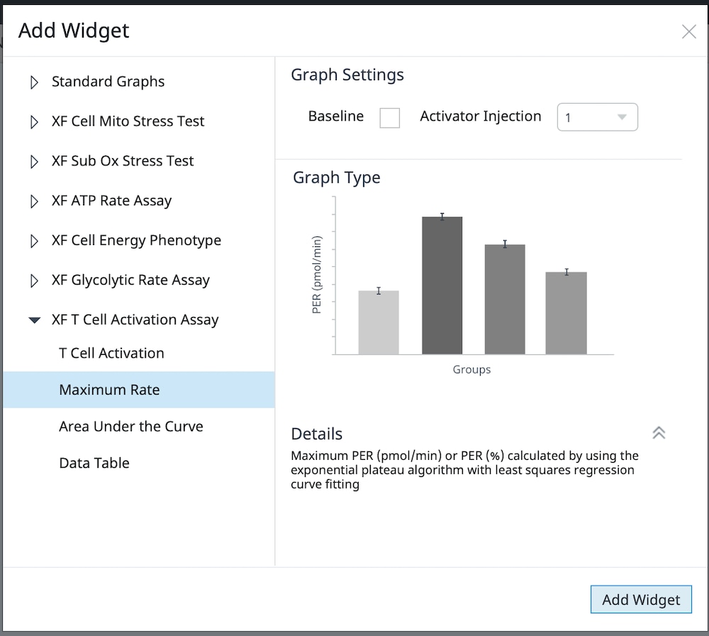 Add widget T Cell