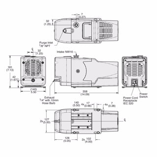 IDP-3 Dry Scroll Pump